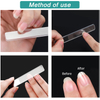 Transparent Nano Shiner Crystal Glass Nail File with Case