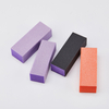 3 Way Nail Buffing Block Medium/Coarse Purple/Black/Orange