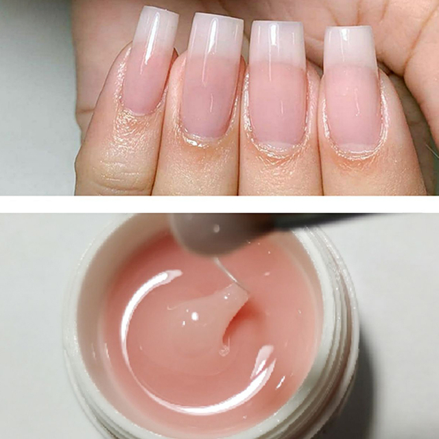 Nude Pink Soild UV Gel Builder Nail Extension