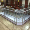Glass Display Showcase Cabinet with Square and Corner Counters